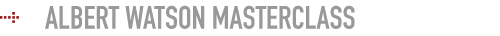 Albert Watson Masterclass